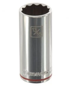 Kobalt Sockets & Socket Sets Standard (SAE) 3/8-in Drive 12-point 13/16-in Deep Socket