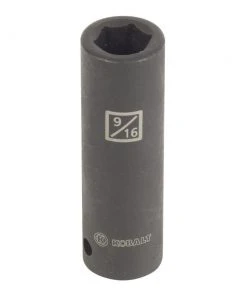 Kobalt Impact Sockets & Impact Socket Sets Standard (SAE) 1/2-in Drive 9/16-in 6-Point Impact Socket