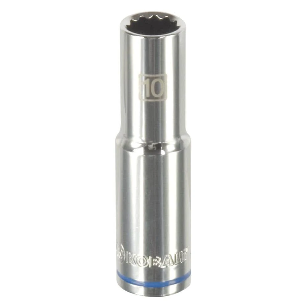 Kobalt Sockets & Socket Sets Metric 3/8-in Drive 12-point 10-mm Deep Socket 3 Kobalt Sockets & Socket Sets Metric 3/8-in Drive 12-point 10-mm Deep Socket