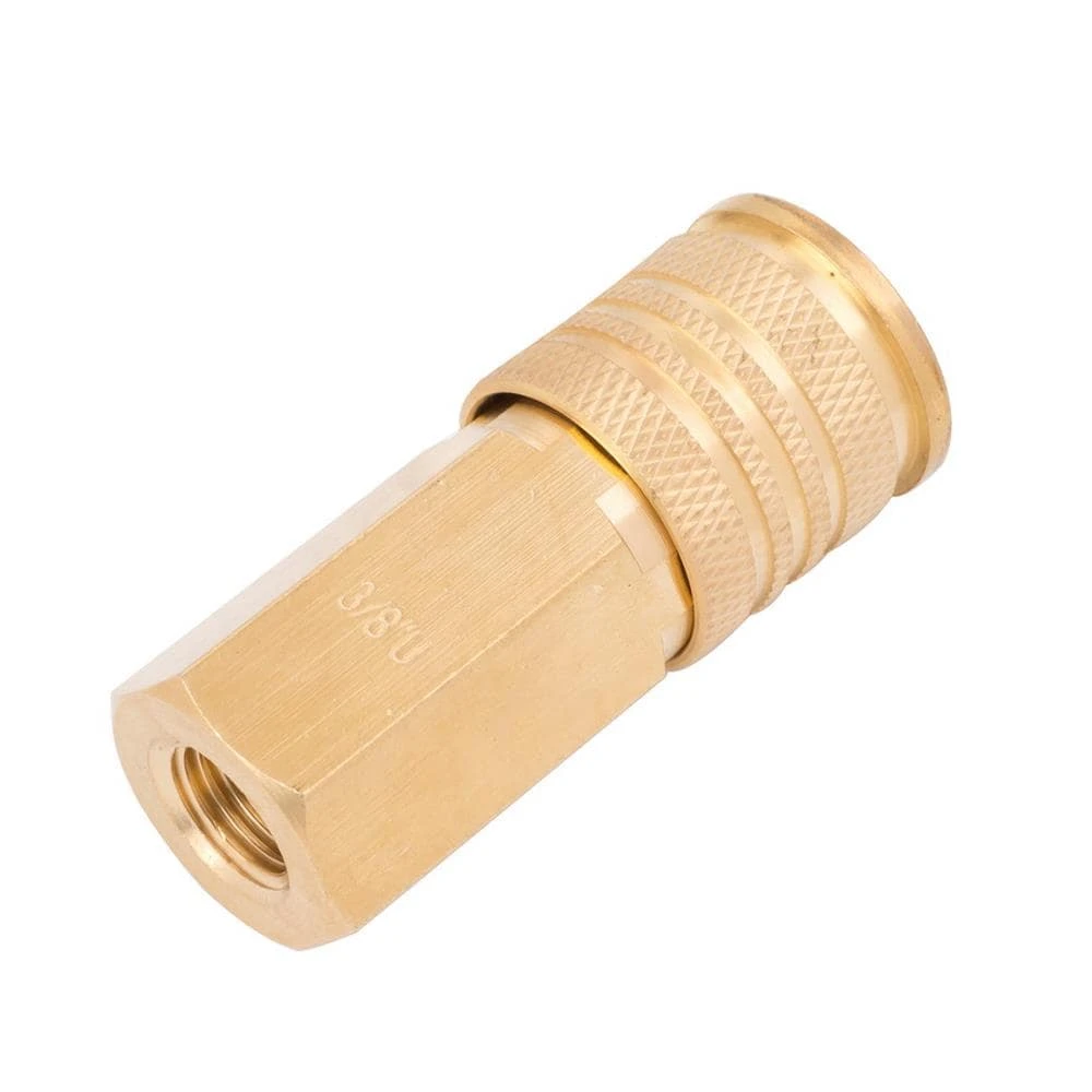 Kobalt Air Compressor Fittings 3/8-in Brass Female Universal Coupler 3 Kobalt Air Compressor Fittings 3/8-in Brass Female Universal Coupler