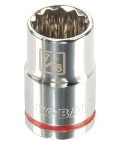 Kobalt Sockets & Socket Sets Standard (SAE) 3/8-in Drive 12-point 7/16-in Shallow Socket