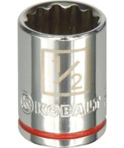 Kobalt Sockets & Socket Sets Standard (SAE) 1/4-in Drive 12-point 1/2-in Shallow Socket