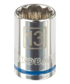 Kobalt Sockets & Socket Sets Metric 3/8-in Drive 12-point 13-mm Shallow Socket