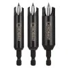 Kobalt Woodboring Drill Bits 3-Piece Assorted Woodboring Plug Cutters Drill Bit Set -Kobalt Outlet Store 03094257
