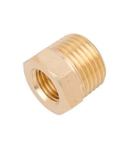 Kobalt Air Compressor Fittings NPT Brass Bushing Adapter 1/2-in (M) x 1/4-in (F)