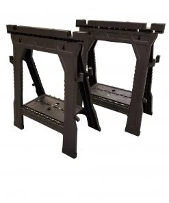 Kobalt Saw Horses 2-Pack 4.1-in W x 32-in H Plastic Saw Horse (1000-lb Capacity)