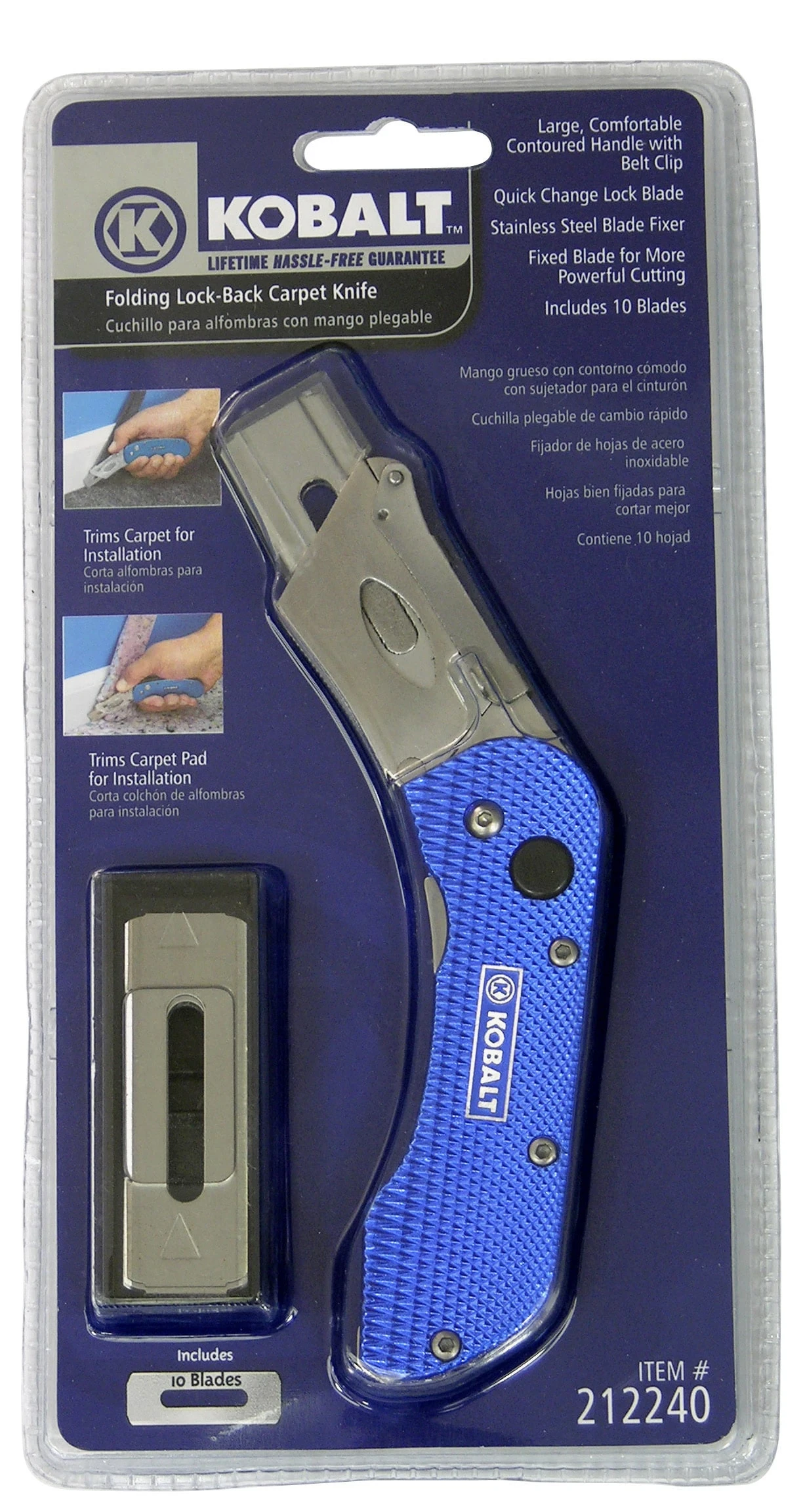 Kobalt Utility Knives 11-Blade Folding Utility Knife 6 Kobalt Utility Knives 11-Blade Folding Utility Knife - Image 4
