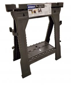 Kobalt Saw Horses 2-Pack 4.1-in W x 32-in H Plastic Saw Horse (1000-lb Capacity) -Kobalt Outlet Store 05015203 scaled