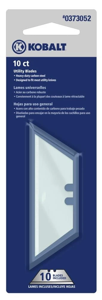 Kobalt Replacement Utility Blades Utility Blades Carbon Steel Utility Razor Blade(10-Pack) 3 Kobalt Replacement Utility Blades Utility Blades Carbon Steel Utility Razor Blade(10-Pack)