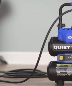 Kobalt Air Compressors Quiet Tech 4.3-Gallon Single Stage Portable Electric Twin Stack Air Compressor -Kobalt Outlet Store 07733203