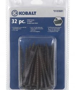 Kobalt Slatwall & Rail Storage Systems 32-Piece 2.5-in Black Phosphate Steel Multipurpose Accessory Kit -Kobalt Outlet Store 07786082
