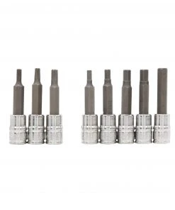 Kobalt Driver Sockets & Sets 42-Piece 3/8-in Drive Set Hex; Torx; Phillips; Flathead Bit Standard (SAE) and Metric Combination Driver Socket Set -Kobalt Outlet Store 07938504 scaled