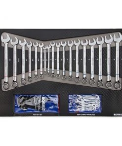Kobalt Mechanics Tool Sets 300-Piece Standard (SAE) and Metric Combination Polished Chrome Mechanics Tool Set (1/4-in; 3/8-in) -Kobalt Outlet Store 08236282