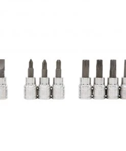 Kobalt Driver Sockets & Sets 42-Piece 3/8-in Drive Set Hex; Torx; Phillips; Flathead Bit Standard (SAE) and Metric Combination Driver Socket Set -Kobalt Outlet Store 08378731 scaled