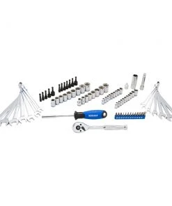 Kobalt Outlet Store 24 Kobalt Mechanics Tool Sets 80-Piece Standard (SAE) and Metric Combination Polished Chrome Mechanics Tool Set (3/8-in)