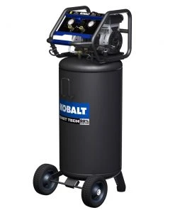 Kobalt Air Compressors Quiet Tech 26-Gallon Single Stage Portable Corded Electric Vertical Air Compressor