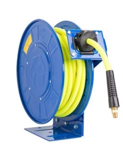 Kobalt Air Compressor Hoses 3/8-in 50-ft Poly Hybrid Air Hose with Retractable Hose Reel -Kobalt Outlet Store 08617380
