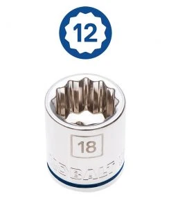 Kobalt Mechanics Tool Sets 24-Piece Standard (SAE) and Metric Combination Polished Chrome Mechanics Tool Set (3/8-in) -Kobalt Outlet Store 08797753