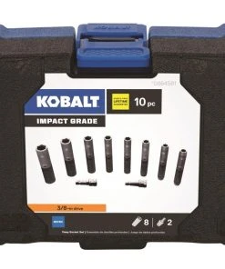 Kobalt Impact Sockets & Impact Socket Sets 10-Piece Metric 3/8-in Drive Set 6-Point Impact Socket Set -Kobalt Outlet Store 08822226