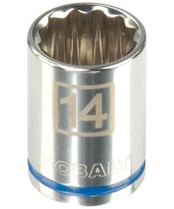 Kobalt Sockets & Socket Sets Metric 1/2-in Drive 12-point 14-mm Shallow Socket
