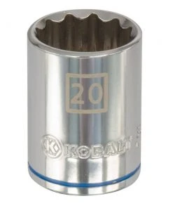 Kobalt Sockets & Socket Sets Metric 1/2-in Drive 12-point 20-mm Shallow Socket