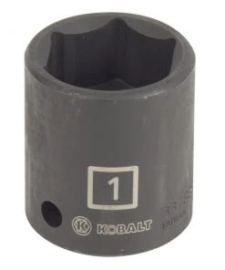 Kobalt Impact Sockets & Impact Socket Sets Standard (SAE) 1/2-in Drive 1-in 6-Point Impact Socket