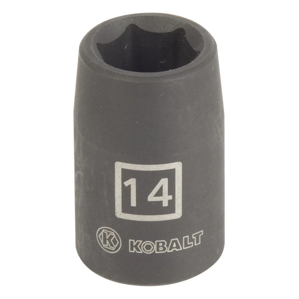 Kobalt Impact Sockets & Impact Socket Sets Metric 1/2-in Drive 14mm 6-Point Impact Socket 3 Kobalt Impact Sockets & Impact Socket Sets Metric 1/2-in Drive 14mm 6-Point Impact Socket