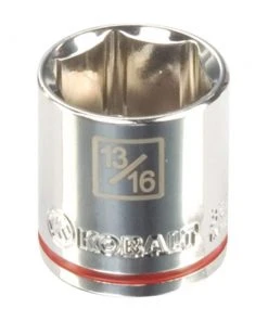 Kobalt Sockets & Socket Sets Metric 3/8-in Drive 6-point 13/16-in Shallow Socket