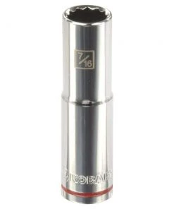 Kobalt Sockets & Socket Sets Standard (SAE) 3/8-in Drive 12-point 7/16-in Deep Socket