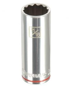 Kobalt Sockets & Socket Sets Standard (SAE) 3/8-in Drive 12-point 11/16-in Deep Socket