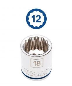 Kobalt Mechanics Tool Sets 30-Piece Standard (SAE) and Metric Combination Polished Chrome Mechanics Tool Set (3/8-in) -Kobalt Outlet Store 09480528