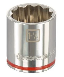 Kobalt Sockets & Socket Sets Standard (SAE) 1/2-in Drive 12-point 1-1/2-in Shallow Socket -Kobalt Outlet Store 099198852805xl