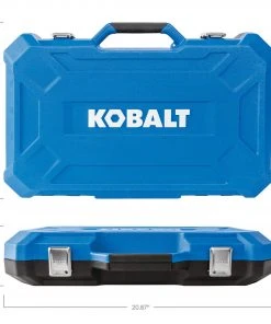 Kobalt Mechanics Tool Sets 129-Piece Standard (SAE) and Metric Combination Polished Chrome Mechanics Tool Set (1/4-in; 3/8-in) -Kobalt Outlet Store 09960261 scaled