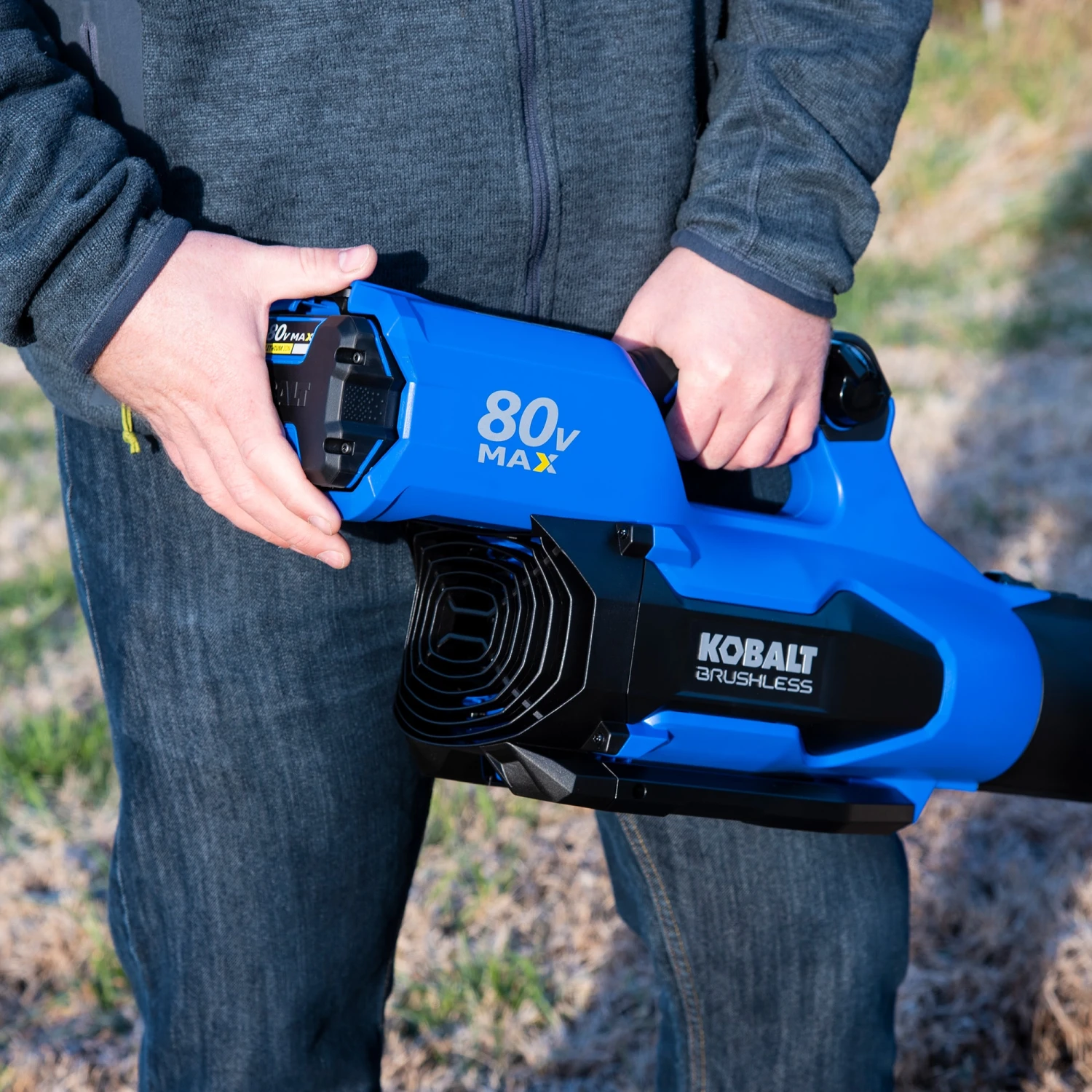 Kobalt Cordless Electric Leaf Blowers 80-volt Max 630-CFM Brushless Handheld Cordless Electric Leaf Blower (Tool Only) 11 Kobalt Cordless Electric Leaf Blowers 80-volt Max 630-CFM Brushless Handheld Cordless Electric Leaf Blower (Tool Only) - Image 9
