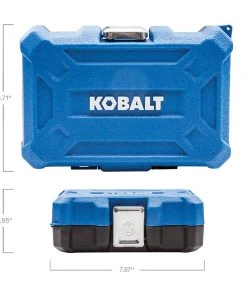 Kobalt Mechanics Tool Sets 24-Piece Standard (SAE) and Metric Combination Polished Chrome Mechanics Tool Set (3/8-in) -Kobalt Outlet Store 10340576