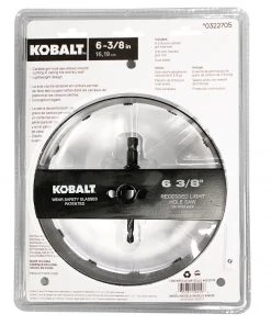 Kobalt Hole Saws & Kits 6-3/8-in Carbide-Grit Arbored Recessed Lighting Hole Saw -Kobalt Outlet Store 10507475