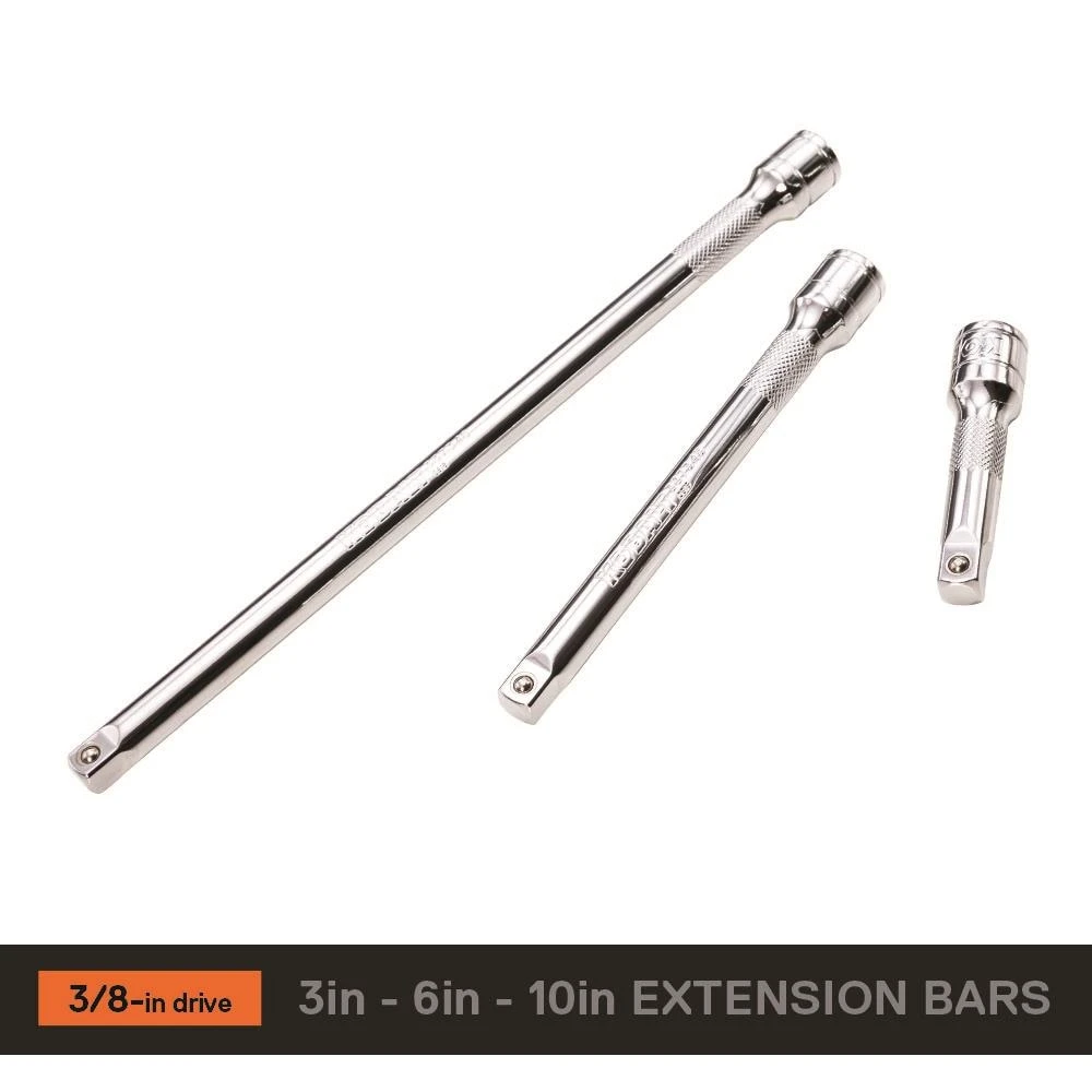 Kobalt Socket Extensions 3-Piece 3/8-in Drive Socket Extension Set 4 Kobalt Socket Extensions 3-Piece 3/8-in Drive Socket Extension Set - Image 2