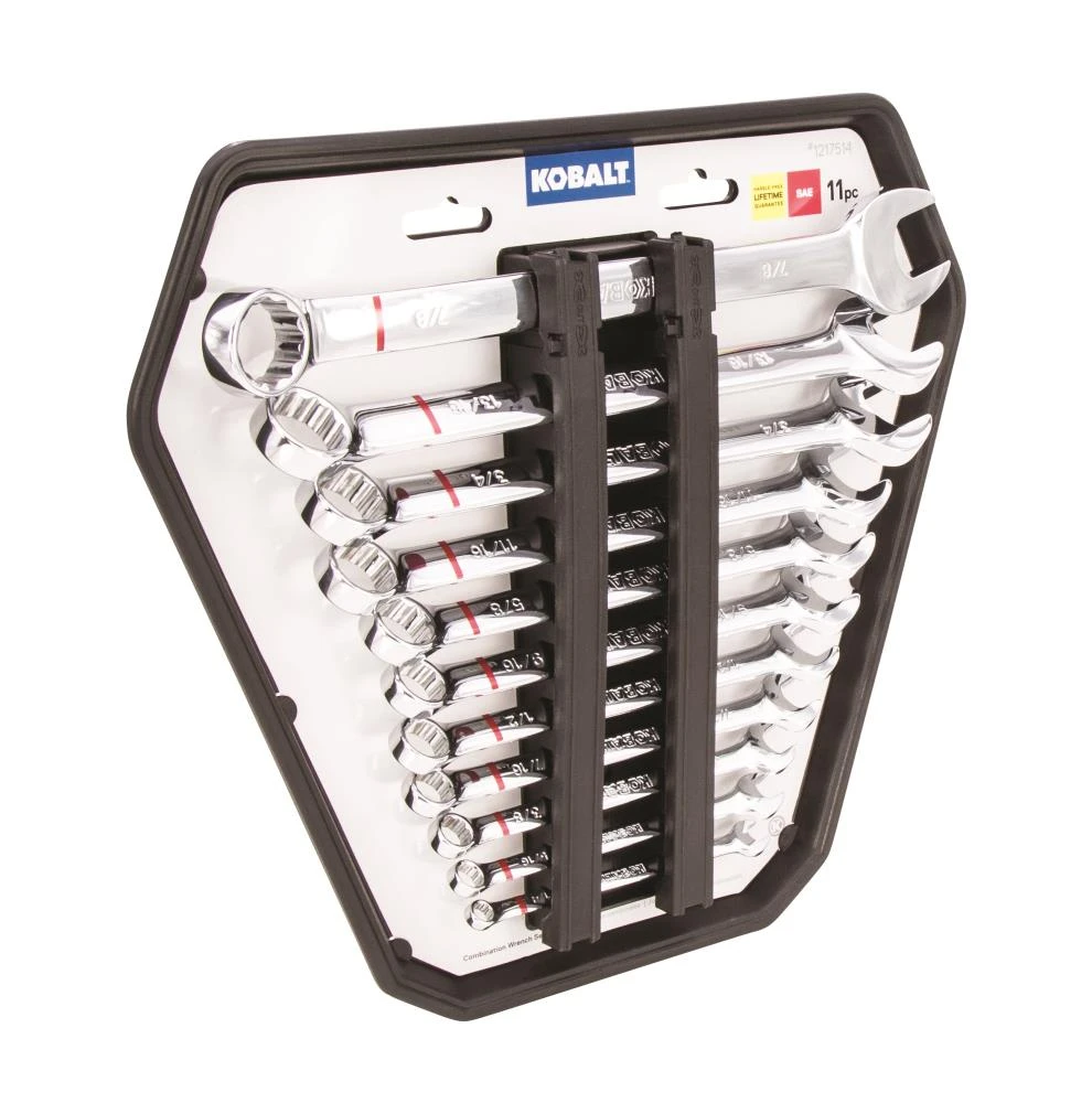 Kobalt Combination Wrenches & Sets 11-Piece Set 12-point Standard (SAE) Standard Combination Wrench Set 5 Kobalt Combination Wrenches & Sets 11-Piece Set 12-point Standard (SAE) Standard Combination Wrench Set - Image 3