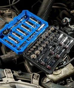 Kobalt Mechanics Tool Sets 40-Piece Standard (SAE) and Metric Combination Polished Chrome Mechanics Tool Set (3/8-in) -Kobalt Outlet Store 11255120 scaled