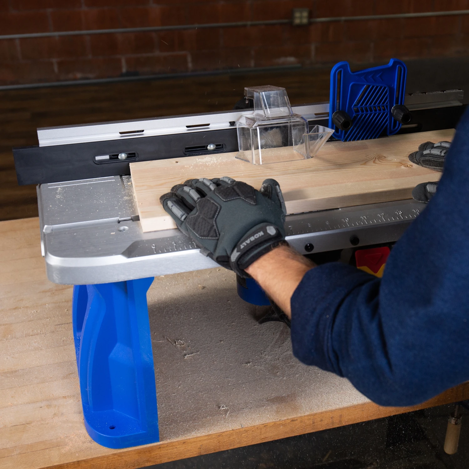 Kobalt Routers 1/4-in and 1/2-in-Amp Fixed Corded Router Table and (Tool Only) 11 Kobalt Routers 1/4-in and 1/2-in-Amp Fixed Corded Router Table and (Tool Only) - Image 9