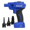 Kobalt Air Inflators 24V Cordless High Volume Inflator 24-Volt Lithium Ion (Li-Ion) Air Inflator (Power Source: Battery) 1 Kobalt Air Inflators 24V Cordless High Volume Inflator 24-Volt Lithium Ion (Li-Ion) Air Inflator (Power Source: Battery) -Kobalt Outlet Store 11629469