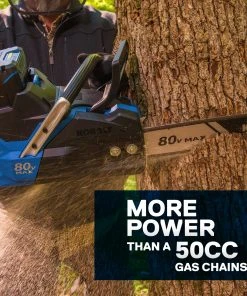 Kobalt Cordless Electric Chainsaws 80-Volt Max 18-in Brushless Cordless Electric Chainsaw 5 Ah (Battery & Charger Included) 15 Kobalt Cordless Electric Chainsaws 80-Volt Max 18-in Brushless Cordless Electric Chainsaw 5 Ah (Battery & Charger Included) -Kobalt Outlet Store 12049904