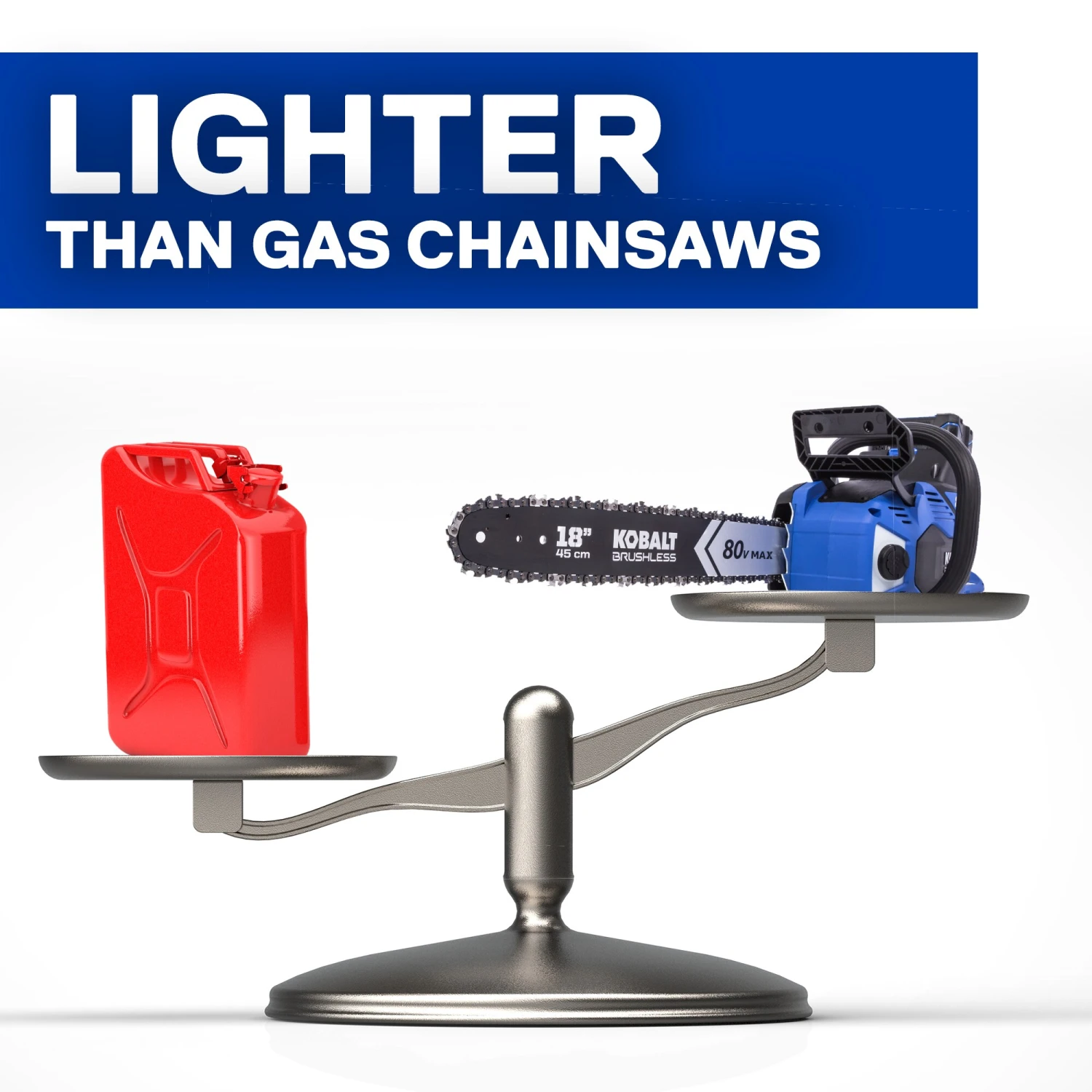 Kobalt Cordless Electric Chainsaws 80-Volt Max 18-in Brushless Cordless Electric Chainsaw 5 Ah (Battery & Charger Included) 6 Kobalt Cordless Electric Chainsaws 80-Volt Max 18-in Brushless Cordless Electric Chainsaw 5 Ah (Battery & Charger Included) - Image 4