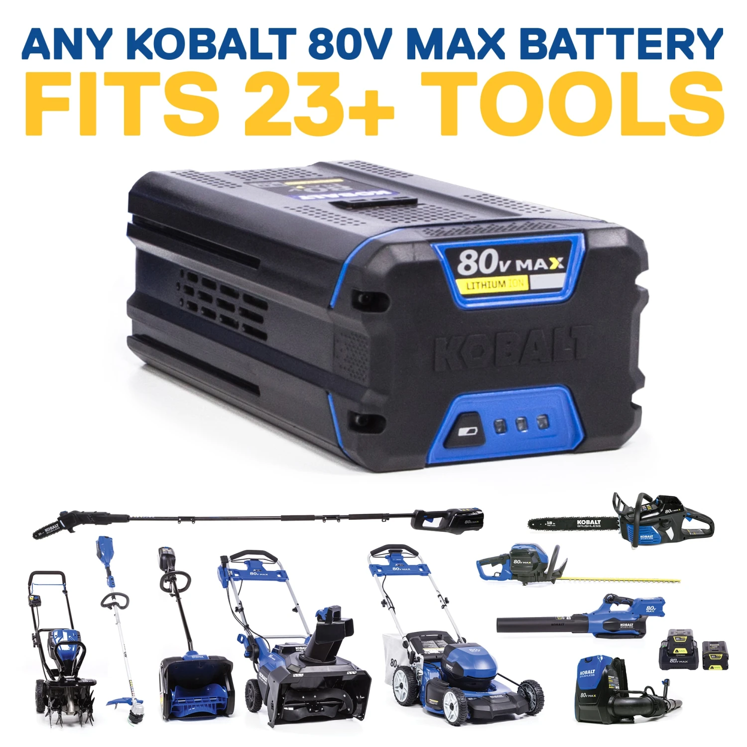 Kobalt Cordless Electric Chainsaws 80-Volt Max 18-in Brushless Cordless Electric Chainsaw 5 Ah (Battery & Charger Included) 11 Kobalt Cordless Electric Chainsaws 80-Volt Max 18-in Brushless Cordless Electric Chainsaw 5 Ah (Battery & Charger Included) - Image 9