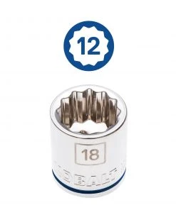 Kobalt Mechanics Tool Sets 40-Piece Standard (SAE) and Metric Combination Polished Chrome Mechanics Tool Set (3/8-in) -Kobalt Outlet Store 12257519