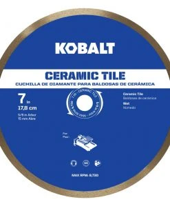 Kobalt Diamond Saw Blades 7-in Wet Ceramic Continuous Diamond Saw Blade