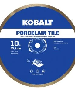 Kobalt Diamond Saw Blades 10-in Wet Porcelain Tile Diamond Saw Blade
