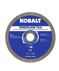 Kobalt Diamond Saw Blades 4-in Wet or Dry Porcelain Continuous Diamond Saw Blade