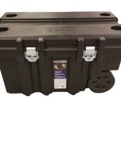 Kobalt Portable Tool Boxes 45-in Black Plastic Wheels Lockable Tool Box