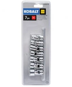Kobalt Sockets & Socket Sets 7-Piece Standard (SAE) 3/8-in Drive 12-point Set Shallow Socket Set -Kobalt Outlet Store 15100817